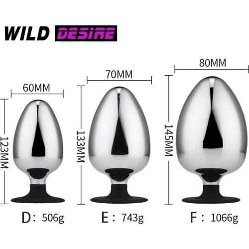 NEW Oversized Metal Anal Plug Toys Prostate Massager Sex Tools For Couples Men Women Super Big Anus Dilator Anal Plug Beads Ball