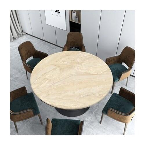 New arrive Marble Soft glass round tablecloth round table hotel PVC table mat round dining tablecloth free shipping