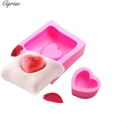 New Big 3D Love Heart Shape Silicone Set Soap Mold Cake Chocolate Mould Tray Homemade Making DIY Candle Mold Wedding Cake Mold