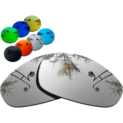 100% Precisely Cut Polarized Replacement Lenses for Juliet Sunglass Chrome Mirrored Coating Color- Choices