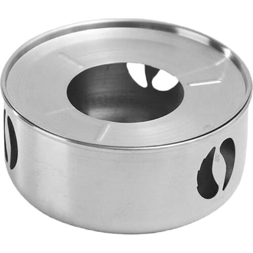 Portable Alcohol Stove, Outdoor Mini Burner, Ultralight Camping Stove for Picnic Camping Cooking (Silver)