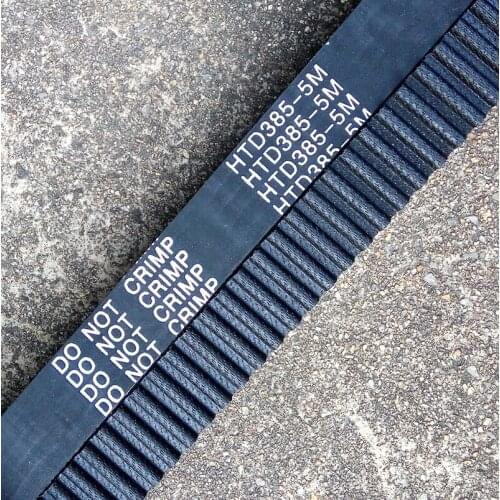 5 piece/pack HTD5M timing belt 385-5M-15 Teeth 77 Length 385mm Width 15mm rubber closed-loop 38 HTD 5M S5M Pulley high quality