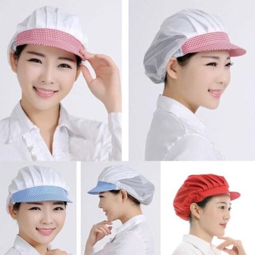 Mesh Visors Caps Sun Hat Cafe Bar Kitchen Restaurant Uniform Waiter Work Wear Hats For Women Breathable Workshop Caps For Men