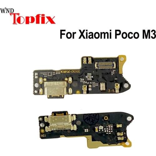 For Xiaomi Poco M3 USB Charging Port Flex Cable Poco M3 Charger Port Dock Plug Connect Board Replacement Parts