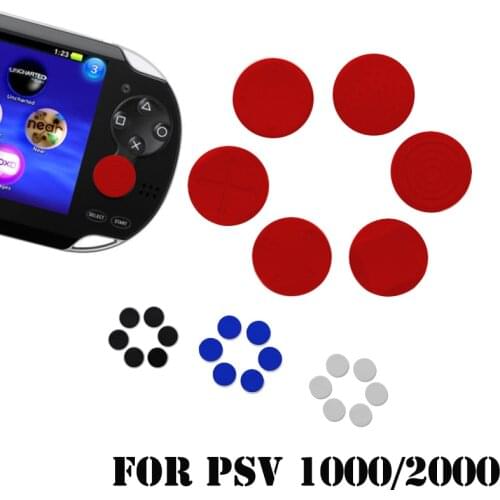 6Pcs/Lot Silicone Analog Controller Protective Cover For Sony PlayStation Vita 1000/2000 Thumb Stick Grips Cap For PSV 1000