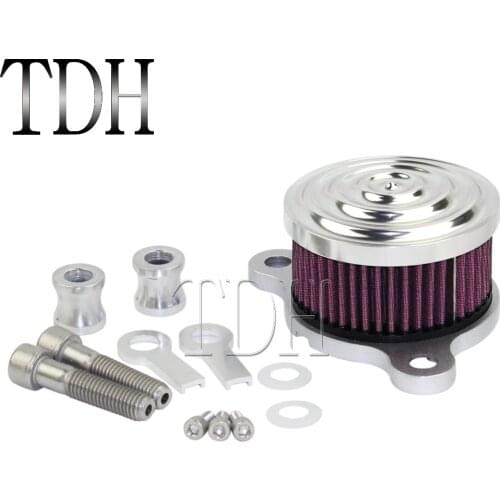Motorcycle Chrome Rough Craft Aluminum Air filter Intake Cleaner System For Harley Sportster XL883 XL1200 2004-UP