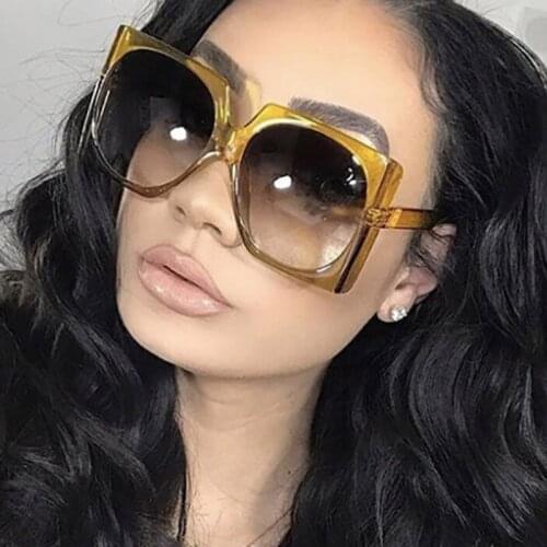 Trend Classic Retro Square Sunglasses Women Oversized Sunglasses Women/Men Retro Sunglasses Lentes De Sol Mujer