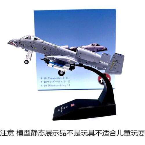 Gulf War 1 / 100 Tank Killer A-10 Military Aircraft Model Fairchild Republic A-10 Thunderbolt airplane Alloy model diecast