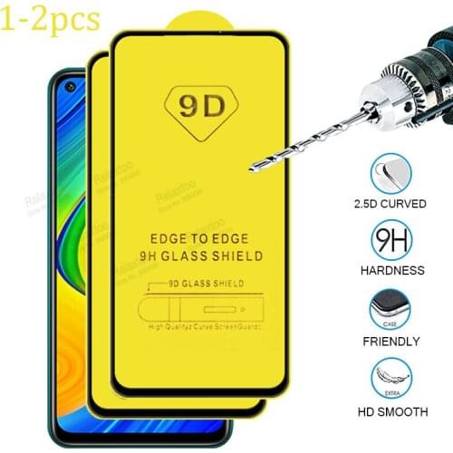 Redmi note 9 glass 9d full glue glass for xiaomi redmi note 9 s glass protective redme notes 9 pro redmi 9a 9c phone film readmi