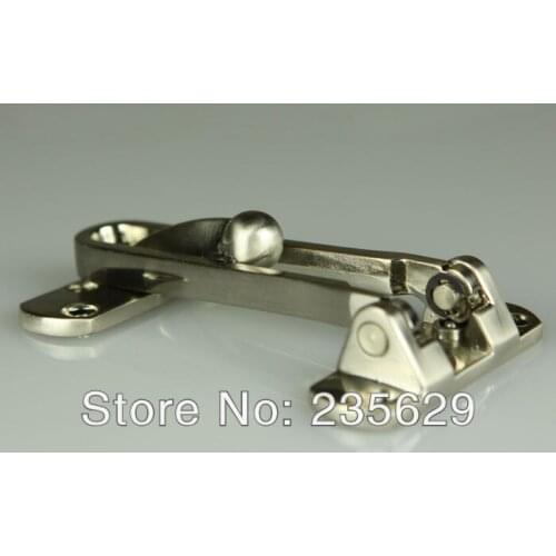 Free Shipping, 6 pcs, 215g stainless steel security door fasten,brushed Stainless Steel, metal door guard for interior doors