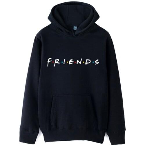 Woman hoodie friends tv show logo letter alphabet Cotton female girls fleece polyester couple clothes autumn winter