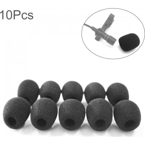 10Pcs Mini Microphone Cover Sponge Headset Replacement Foam Microphone Cover Mic Covers Windshield Headset Wind Shield Foam