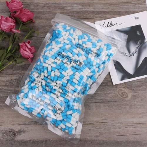 1000 Pcs Blue-white Hard Gelatin Empty Capsules Joined Or Separated Capsules 0