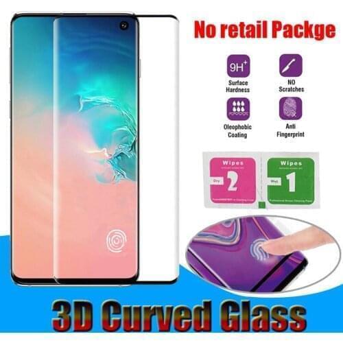 3D Curved Tempered Glass For Samsung Galaxy S8 S9 S10 Plus Note8 Note9 Note10 Plus S20 Plus Ultra P30 Mate30 Pro