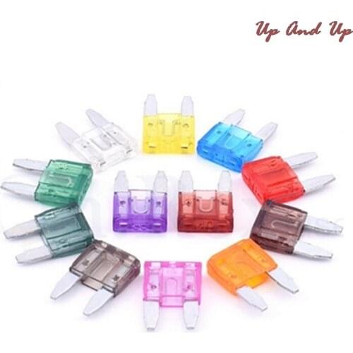 60Pcs Profile Small Size Mini Blade Fuse Assortment Set Auto Car Truck DG 5 10 15 20 25 30A Fuse Box