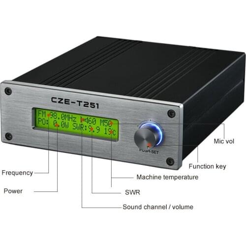 Promotion 87~108MH 25W Amplifier FM Transmitter for Radio Station audio amplifier 25 watts