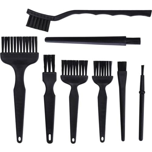 8 in 1 ESD Safe Anti Static Brush Set Detailing Cleaning Tool for Mobile Phone Tablet PCB BGA Repair Work