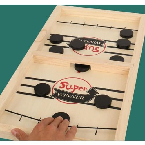 Fast Sling Puck Game Hockey Double-sided Winner Fun Table Paced Board Party Game Early Educational Toys For Family Adult Child