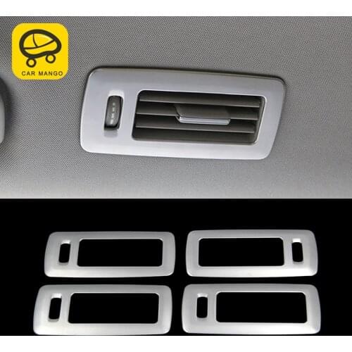 CarManGo For Mercedes Benz GLS X166 2016-2019 Car Rear Top Air Outlet Vent Panel Cover Trim Frame Sticker Interior Accessories