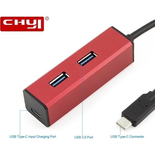 CHYI Type-c Hub To USB 3.0 Micro USB Splitter 3 Ports Mini Multi USB Hub Adapter For PC Laptop Smartphone Computer Accessories