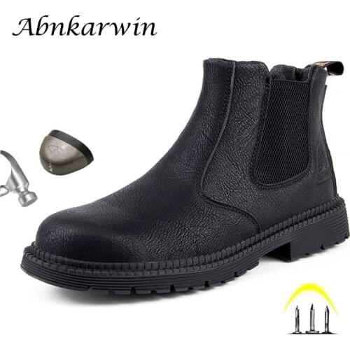 Men Safety Shoes For Work Boots Steel Toe Security Working Indestructible Zapatos De Seguridad Hombre Chaussure Securite Homme