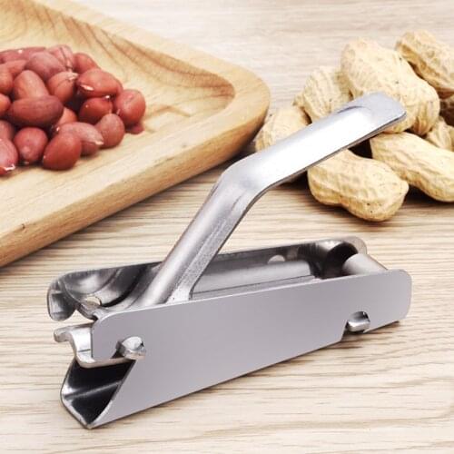 Hot New Stainless Steel Nut Sheller Peeling Melon Seeds Tool Lazy Person Eating Melon Seeds Opener Pine Nut Shells Kitchen Tool