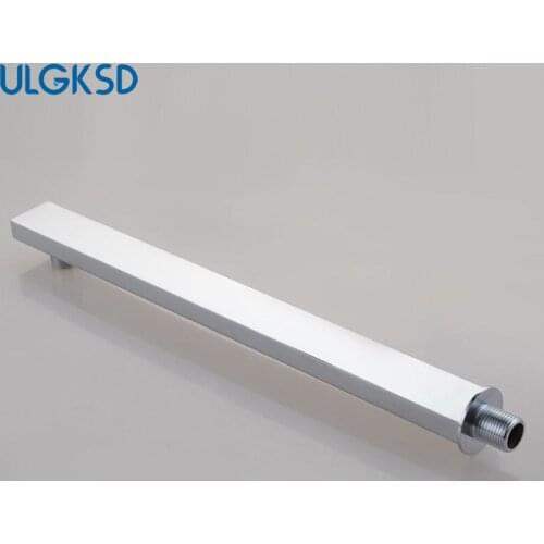 37.5cm Chrome Finished Wall Mounted Bathroom Accessory Solid Brass Shower Arm for Shower Head for Shower Faucet