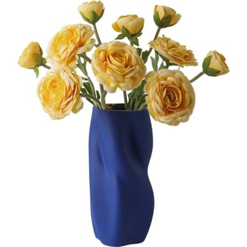 Modern Nordic Ceramic Vase Abstract Hydroponics Cachepot For Flowers Aesthetic Morandi Living Room Decoration Accessories