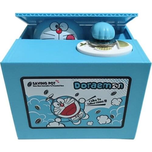 Doraemon Piggy Bank City Movie Anime Creative Jingle Cat Box Toys For Children Girl Friends Christmas Gift Collection