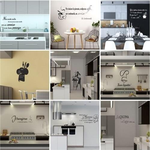Colorful Kitchen Wall Sticker Wall Decal Sticker Home Decor Living Room Bedroom Wall Art Sticker Murals