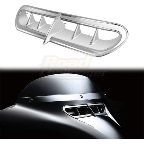 Moto Front Plastic Chrome Fairing Vent Accent For Harley Touring & Trike 2014-2020 Outer Electra Street Glide Trike Glide Ultra