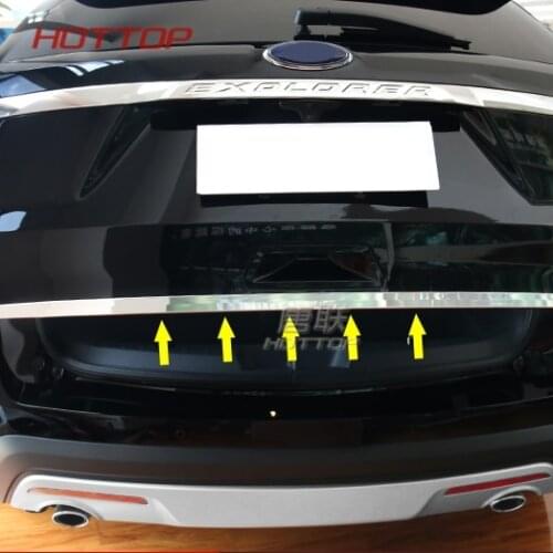 Fit for Ford Explorer 2016 2017 Stainless Steel Rear Tailgate Trunk Lid Cover Trim