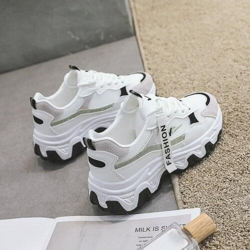 2021 Summer new style all-match thick-soled summer white shoes casual sports shoes