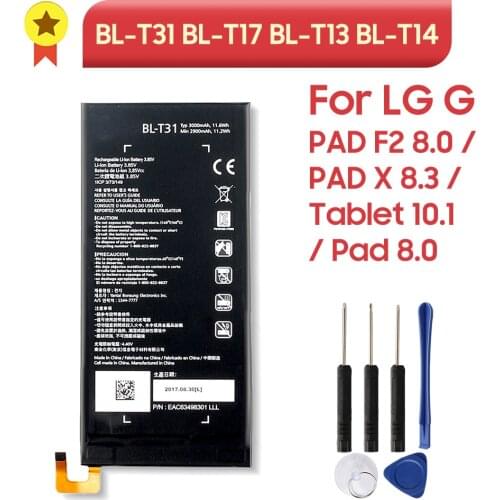 Original Replacement Tablet Battery For LG G PAD F2 8.0 LK460 G PAD X 8.3 VK815 G Tablet 10.1 V700 G Pad 8.0 V480