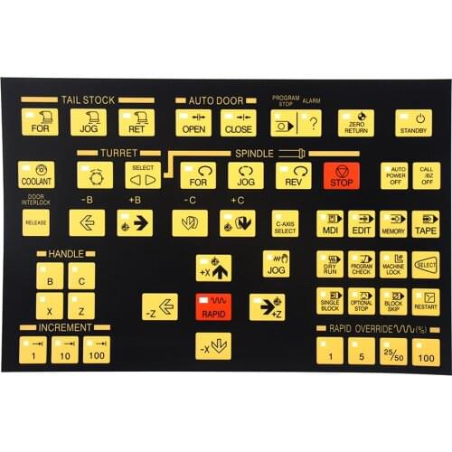 For Hyundai Kia Wia Kiaturn SKT CNC Lathe Operating Membrane Key Film Overlay