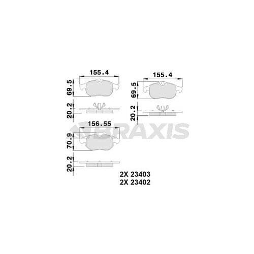 FRONT BRAKE BALATASI VECTRA C ZAFIRA B OPEL ASTRA H SIGNUM 1605088