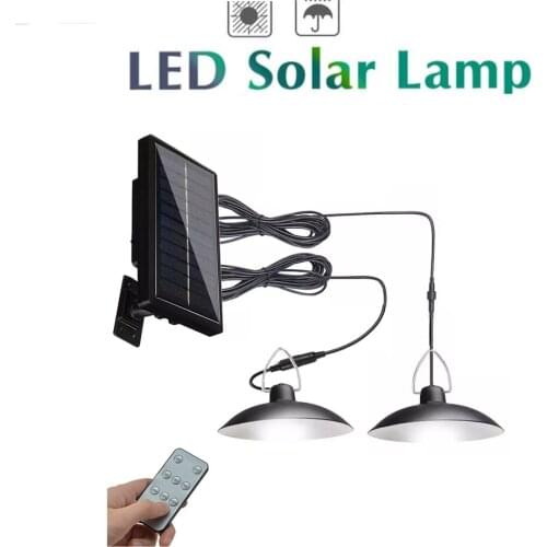 Retro Lampshade Solar Pendant Chandelier solar Garden Light Lamp Waterproof Outdoor Lighting Decoration Street Lights Security W