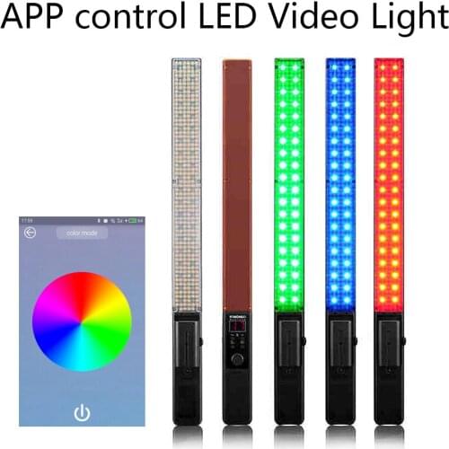 App Control YONGNUO YN360 Handheld LED Video Light 3200k 5500k RGB Colorful 39.5CM ICE Stick Professional Photo LED Stick