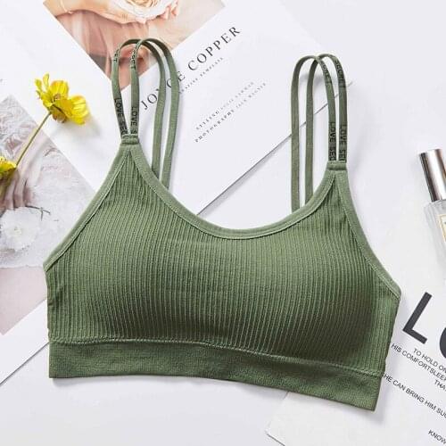 Sexy Woman Underwear Bra Beautiful Back Antiglare Breathable Bear Threaded Vest Suspenders