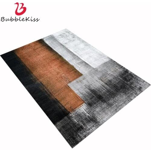 Bubble Kiss Thick Carpets For Living Room Abstract Orange Gray Black Floor Mat Children Bedroom Home Decor Teenager Bedside Rugs