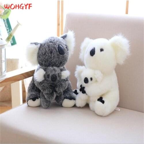1pc 13-28cm Kawaii Australia Koala Plush Stuffed Animals Doll Mom Baby Kids Infant Girls Toys Birthday Gift Home Decor