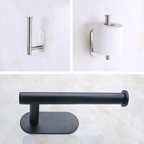 10pcs Paper Rack Kitchen Bathroom Storage Stainless steel Moisture Proof Home Accessories Shelf Toilet Paper Holder Wall Mounted