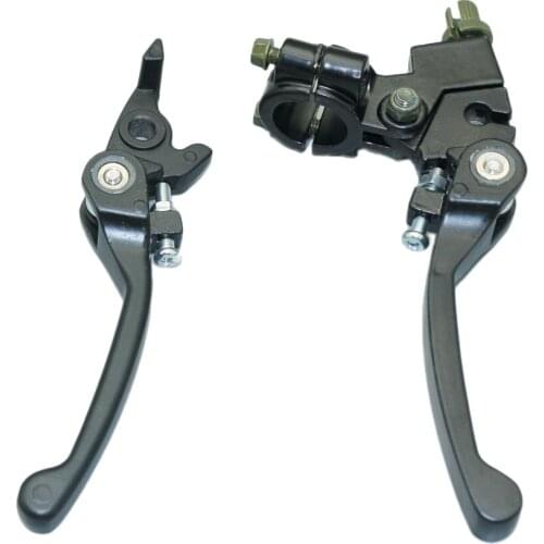 7/8" Black Motorcycle Hydraulic Brake & Clutch Master Cylinder Lever Handlebar Left & Right