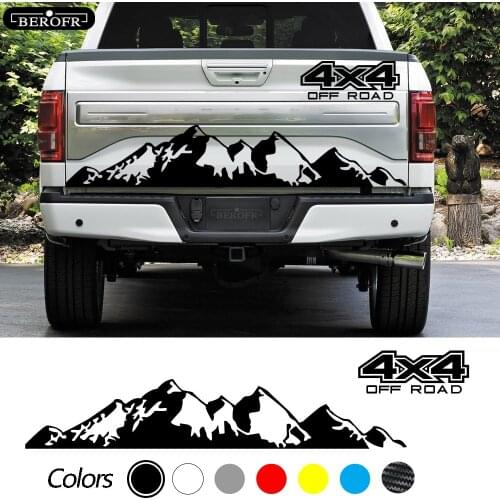 Car Sticker 4x4 Off-Road Image Vinyl For Ford Ranger Raptor Pickup Isuzu Dma Nissan NAVARA Toyota Hilux Accessories