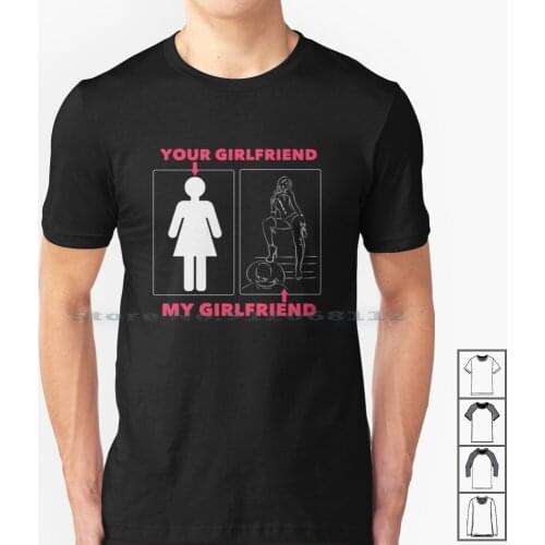 Bdsm My Girlfriend T Shirt 100% Cotton Submissive Fetish Kinky Slave Dominant Femdom Mistress Bondage Bdsm Love Dominatrix