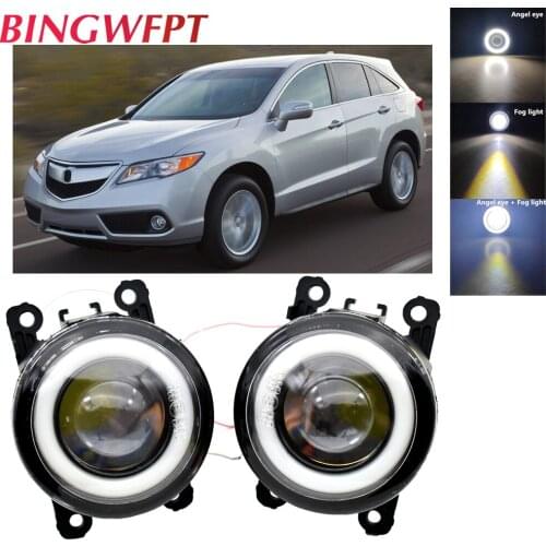 BINGWFPT Car High quality H11 LED Fog Lamps Angel Eye light 12V For Acura RDX 2013 2014 2015 For Nissan Pathfinder R51