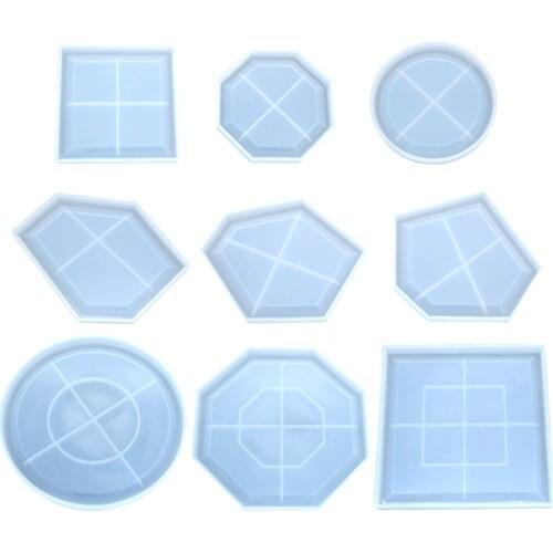 Large Irregular Round Coaster Mold Cup Mat Silicone Resin Mold Epoxy Resin Cement Casting Jewelry DIY Making Art Tools