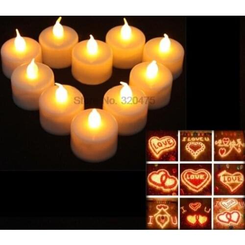 By dhl or ems 1200 pieces 12PCS/lot Eletronic LED Candles / Small Light - Free Shipping