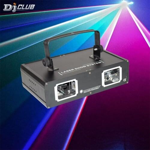 Disco Laser Light RGB Full Color Beam Move Dj Effect Projector Scanner Laser Wonderful Pattern Animation Stage Lighting