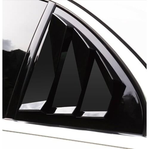 For Mercedes Benz A Class W176 CLA C Class W117 C117 W205 Car Rear Door Louver Window Triangle Shutters Trim Sticker Accessories